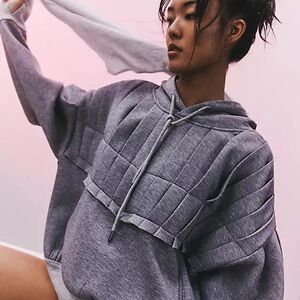 Free People Movement Pick It Up Pullover in Heather Grey -NWOT